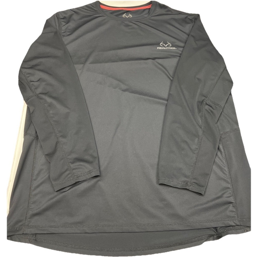 Realtree Men's Performance Base-Layer Long Sleeve T-Shirt Size XL Scent Control‎